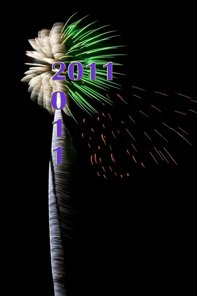 Gelukkig nieuw jaar vuurwerk — Stockfoto