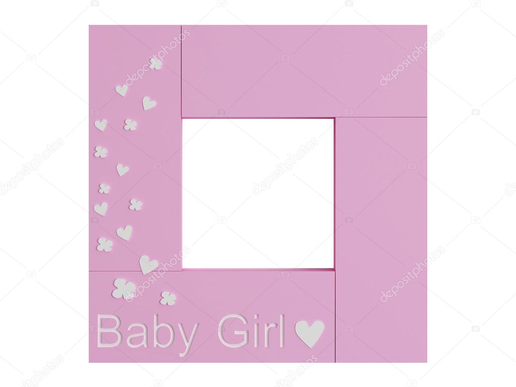 Baby girl frame Stock Photo by ©kosheen 2936230