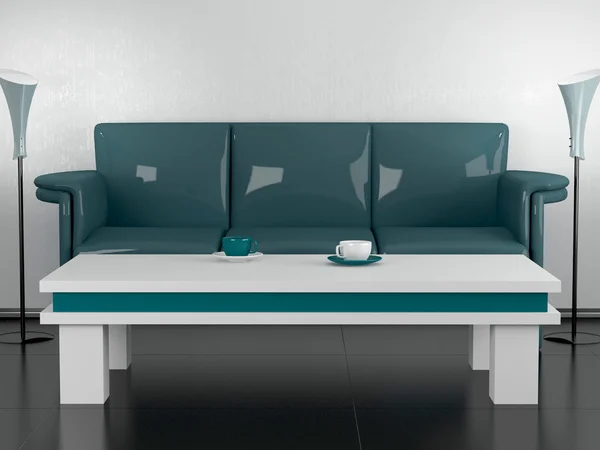 Modern room for coffee break, 3d — Stock Photo, Image