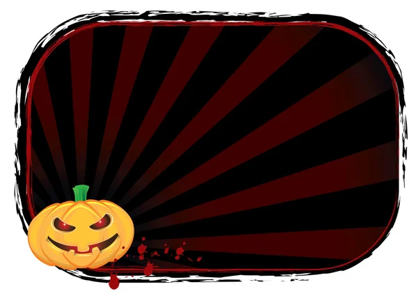 Bannière de citrouille Halloween — Image vectorielle