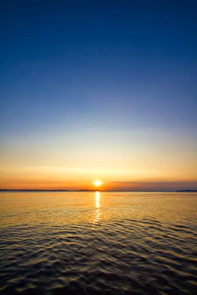 Solnedgången marinmålning — Stockfoto