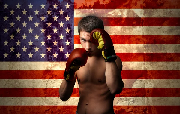 アメリカのボクサー — ストック写真