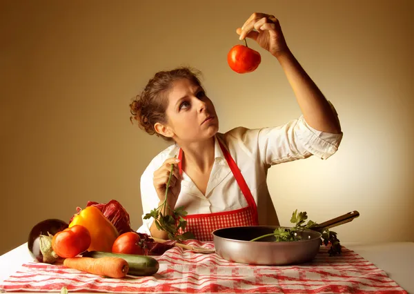 Preparing a meal — Stock Photo, Image