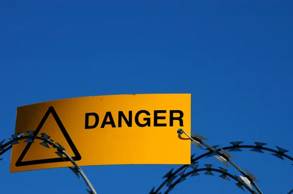 Danger Sign With Copy Space — Stock Photo, Image