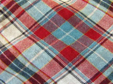 Background of plaid fabric clipart