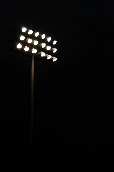 Spor stadyum ışıkları, gece — Stok fotoğraf
