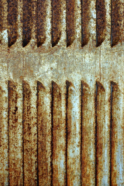 Industrial Image of Rusty Air Vents on Some Heavy Machinery With Copy Space