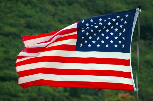 Patriotiska bilden av en amerikansk flagga — Stockfoto