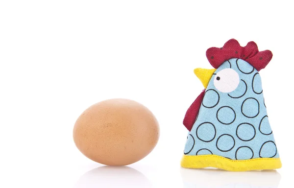 Frango e ovo — Fotografia de Stock