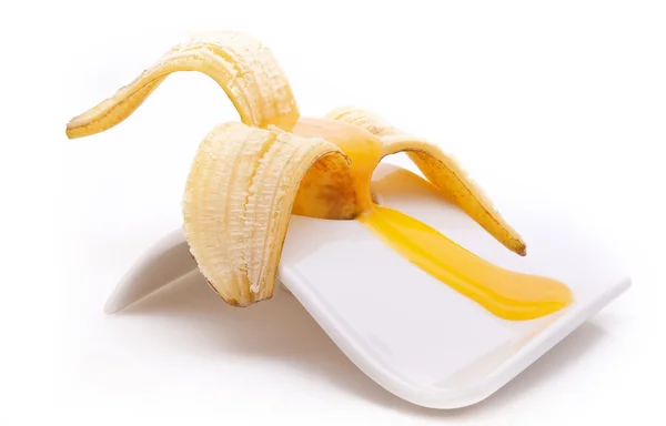 Banana cozida macia — Fotografia de Stock