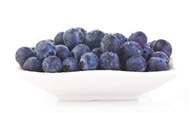 Dish of Blueberrys clipart