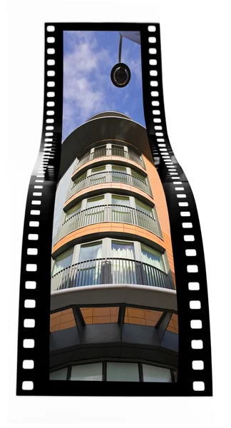Modernos apartamentos tira de película — Foto de Stock