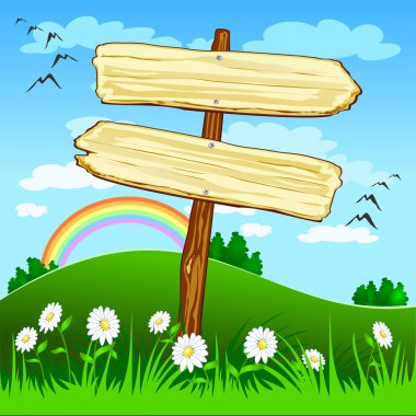 Wooden Signs clipart