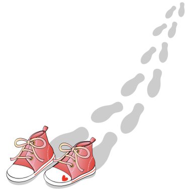 Red shoes clipart