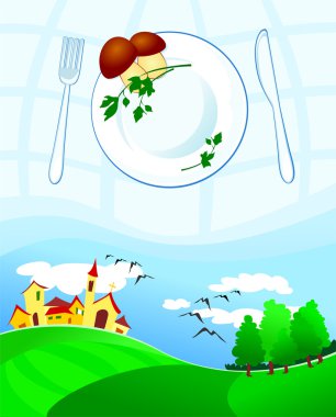 Typical foods clipart