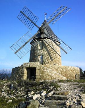 Windmill in France clipart