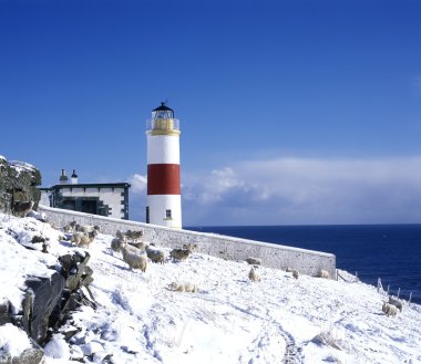 İskoçya'da deniz feneri