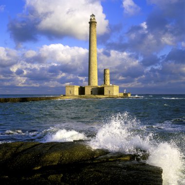 Lighthouse in France clipart