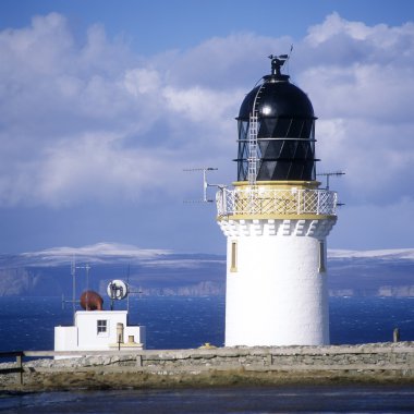 Lighthouse in Scotland clipart