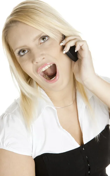 Mujer que llama por teléfono —  Fotos de Stock