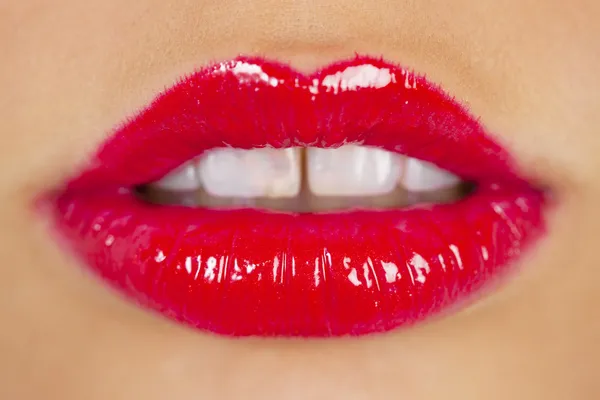Rouge à lèvres rouge — Photo