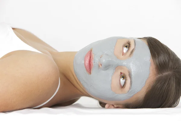 Kadın yüz maskesi — Stok fotoğraf