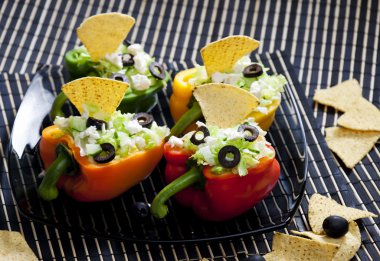 Filled peppers clipart