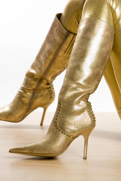 stock image Golden boots