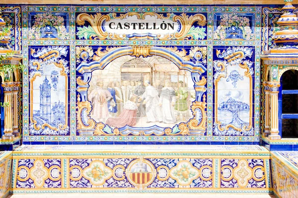 Pintura de azulejos en Sevilla — Foto de Stock