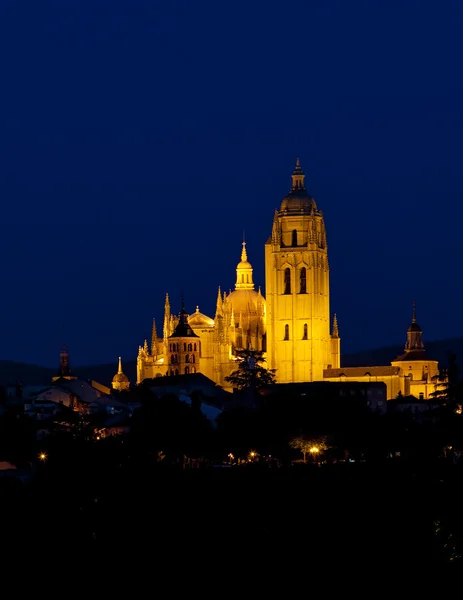 Segovia nachts — Stockfoto