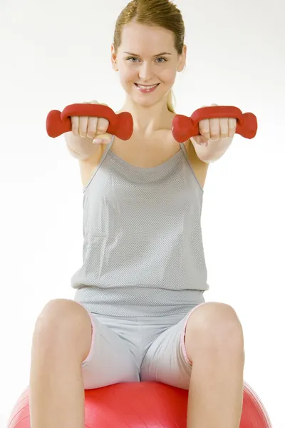 Exercício mulher — Fotografia de Stock