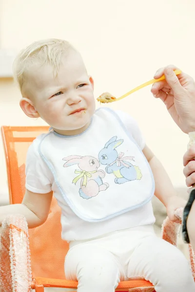 Stock image Eating toddler