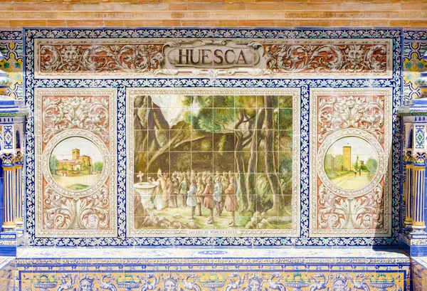 Fliesenmalerei in Sevilla — Stockfoto