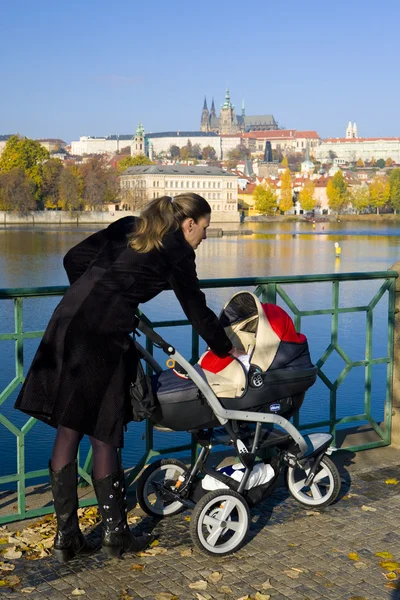 stock image Woman on walk