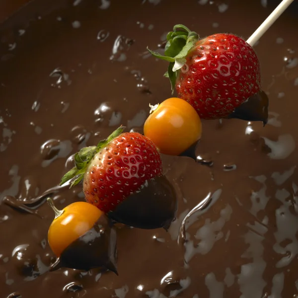 Fondue de chocolate —  Fotos de Stock