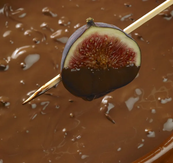Čokoládové fondue — Stock fotografie