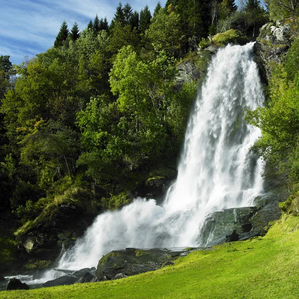 Водопад Ски — стоковое фото
