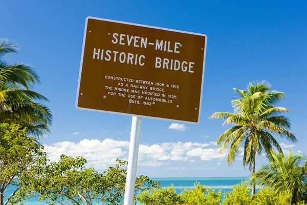 Seven-mile historic bridge — Stock Photo, Image