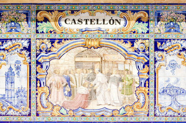 Tile painting in Seville