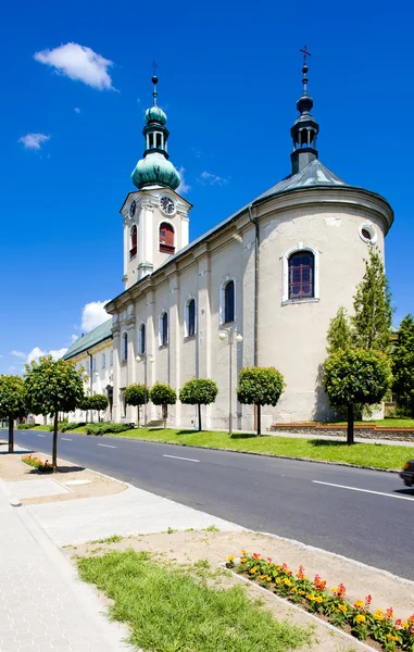 Kostel v nove mesto nad Metují — Stock fotografie