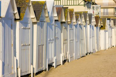 Huts on the beach clipart