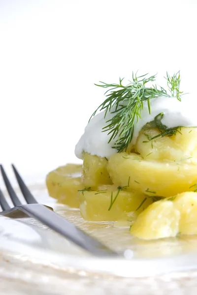 Німецький картопляний салат — стокове фото