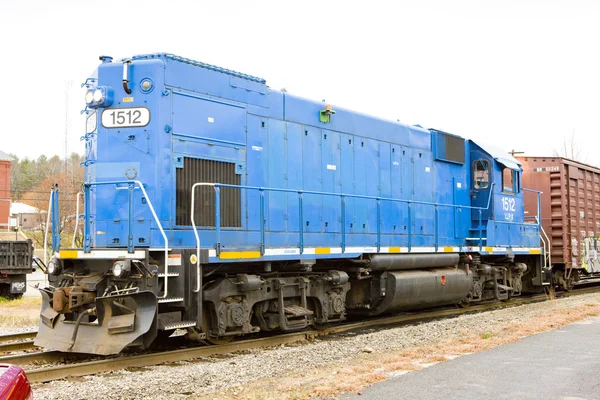 Motorová lokomotiva; Jižní části Paříže; Maine; Spojené státy americké — Stock fotografie