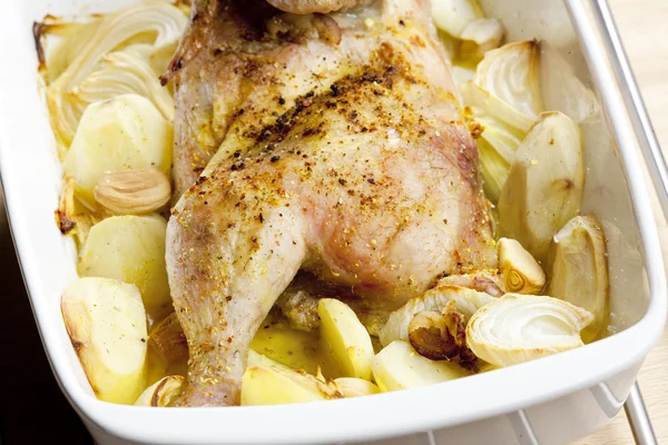 Baked chicken — Stock Photo, Image
