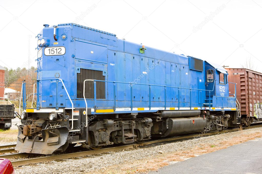 Motor locomotive; South Paris; Maine; USA