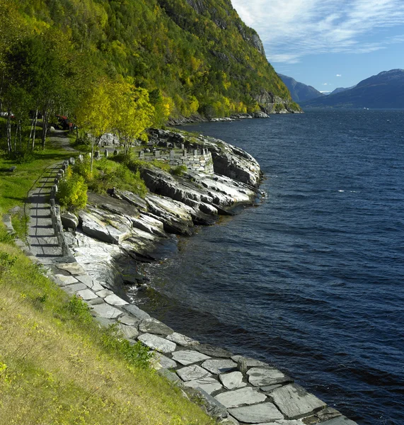 Haldanger fjordu — Stock fotografie