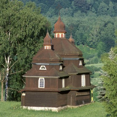 Wooden church, Nizny Komarnik, Slovakia clipart