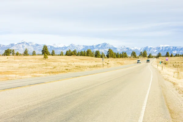 道路輸送、ロッキー山脈、コロラド州、米国 — ストック写真