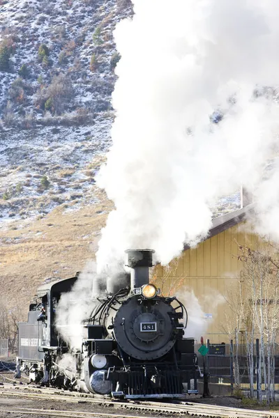 Durango ve silverton dar demiryolu göstergesi — Stok fotoğraf
