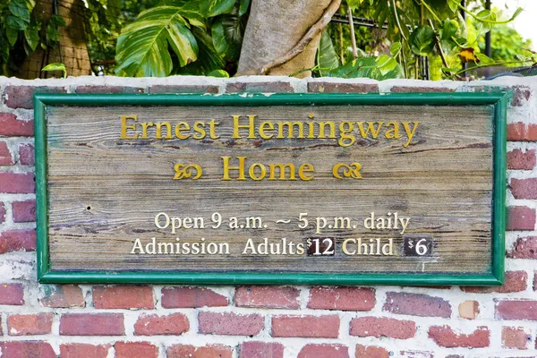 Hemingway'in evi, key west, florida, ABD — Stok fotoğraf